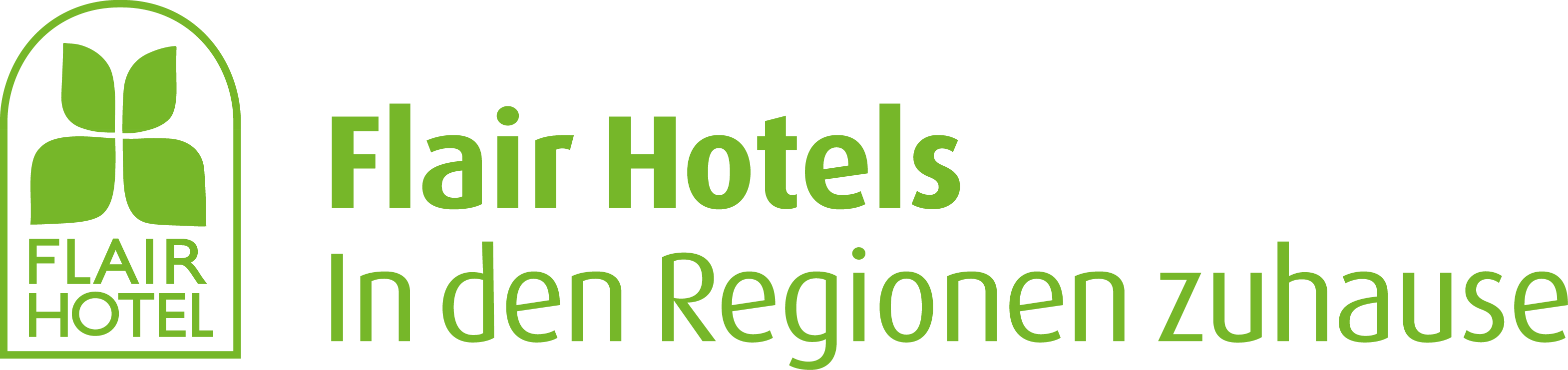 Logo der Flairhotels mit dem Untertitel In den Regionen zuhause